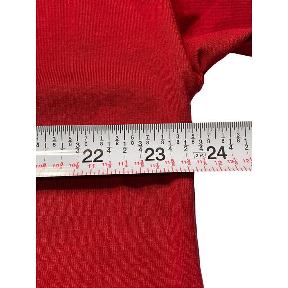 Minimalist J. Jill Red Womens L Soft Supima Coastal Boat Neck Popover Top - Picture 5 of 6